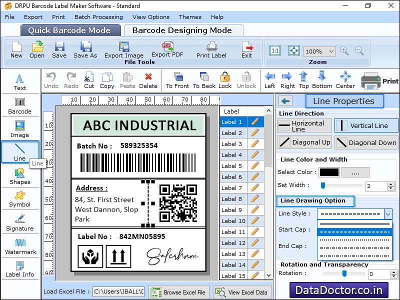 Screenshot of Barcode Image  Maker Software