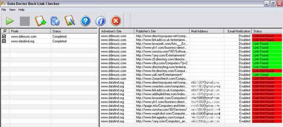 Screenshot of Backlink Checker 2.0.1.5