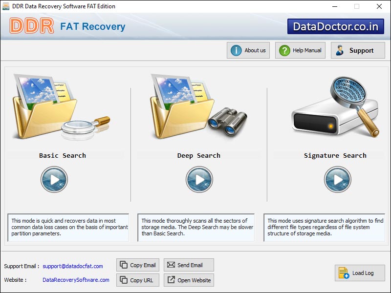 Screenshot of FAT Files Salvage Tool