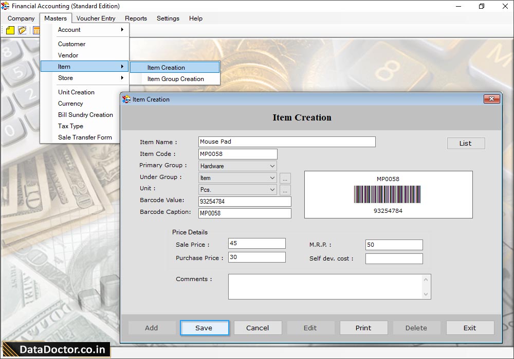 Accounting Software(Standard Edition)