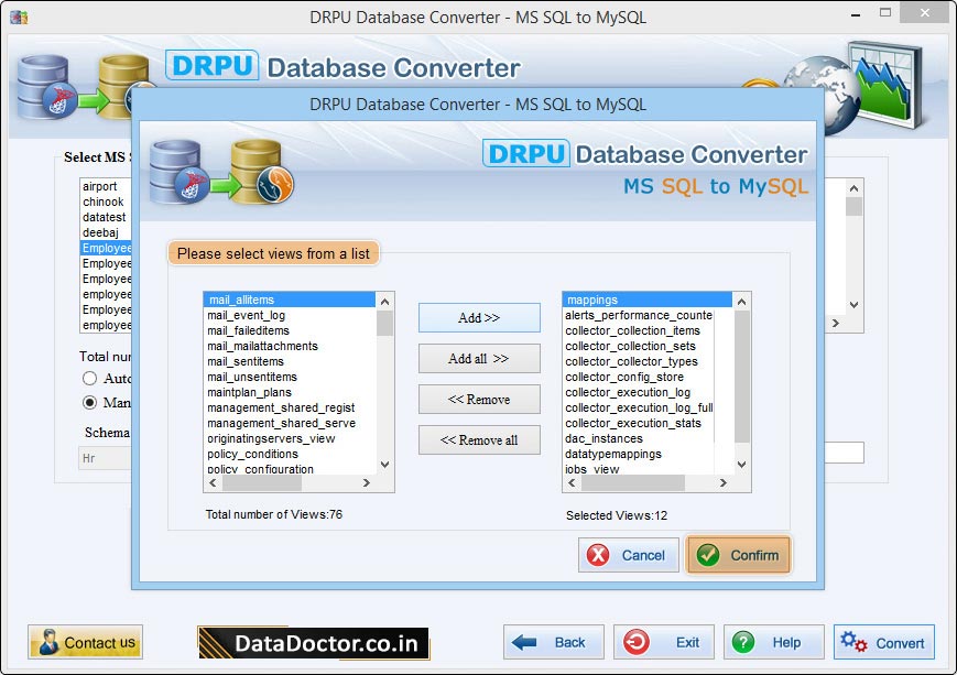 MS SQL to MySQL Database Converter